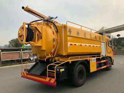 东风天锦市政高压清洗吸污车联合疏通厂家现车